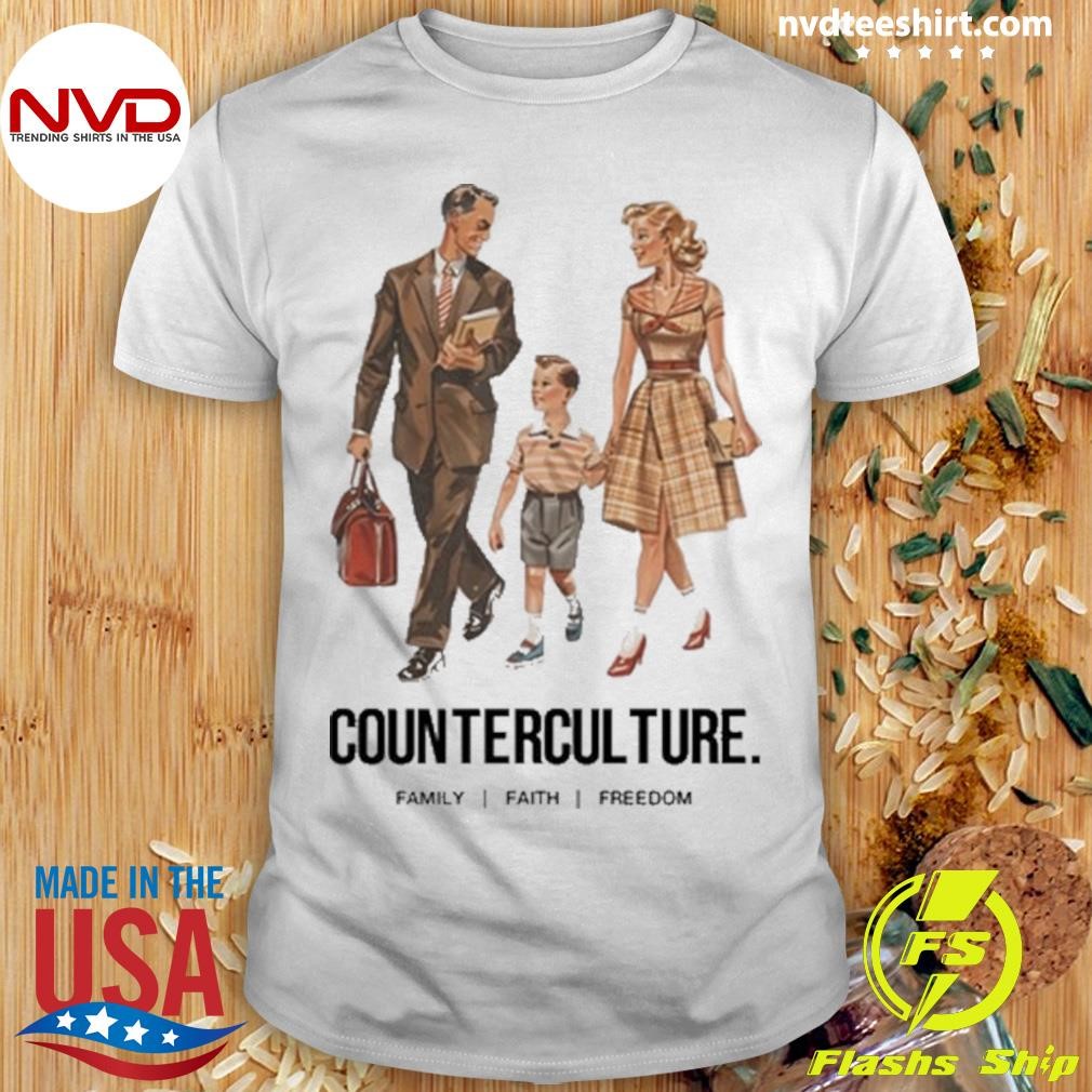 Counterculture Family Faith Freedom 2024 Shirt