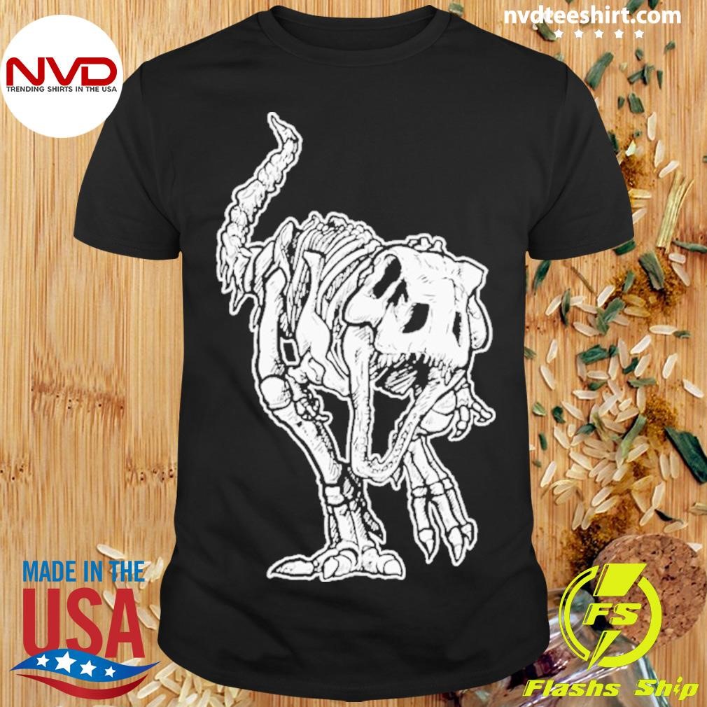 Dino Skeleton Bones Fossil Paleontologist Dinosaur T Rex Shirt