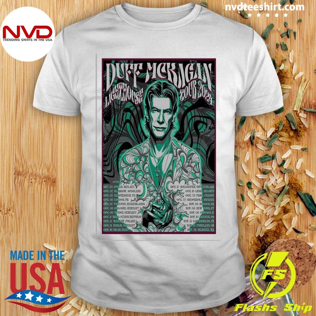 Duff McKagan Lighthouse Tour 2024 Poster Shirt