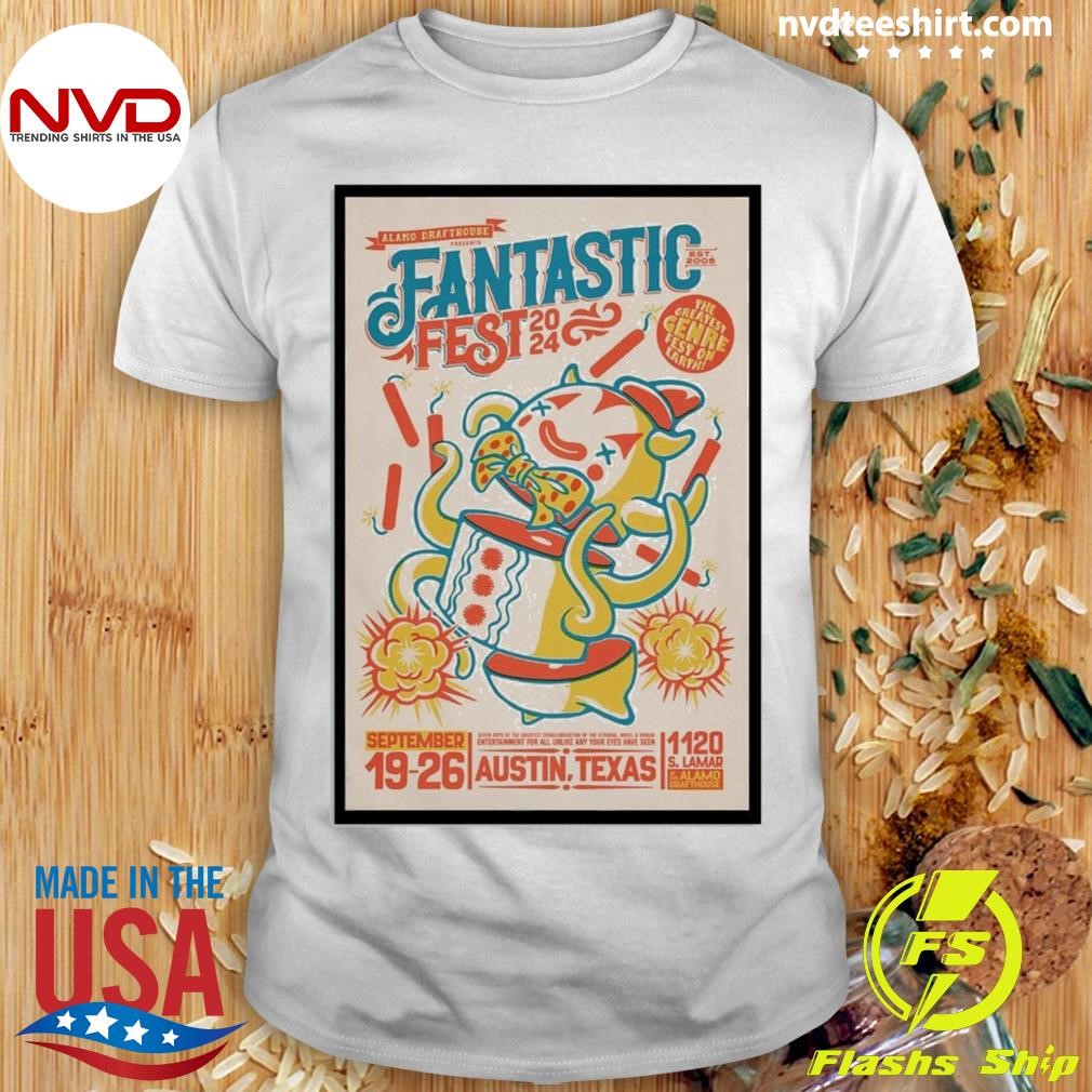 Fantastic Fest 2024 Poster In Austin, Texas The Greatest Genre Fest On Earth Shirt