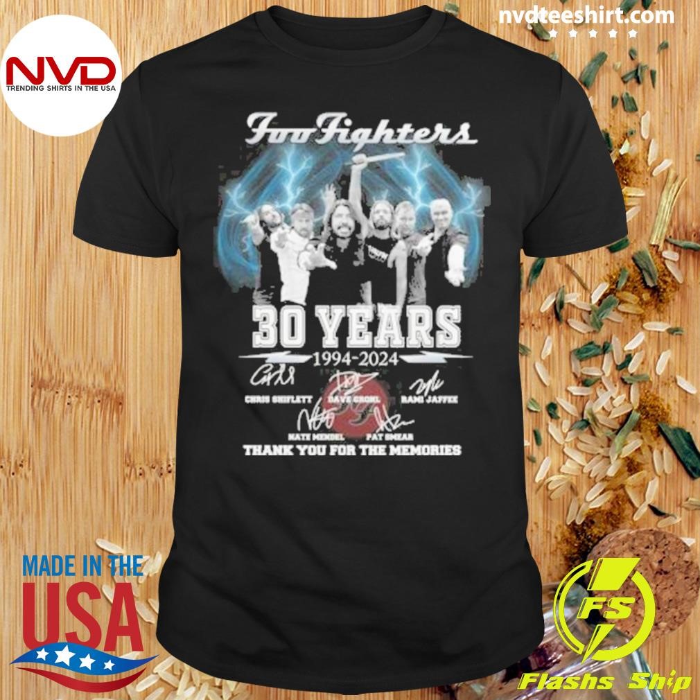 Foo Fighters 30 Years Of The Memories And Rock 1994-2024 Shirt