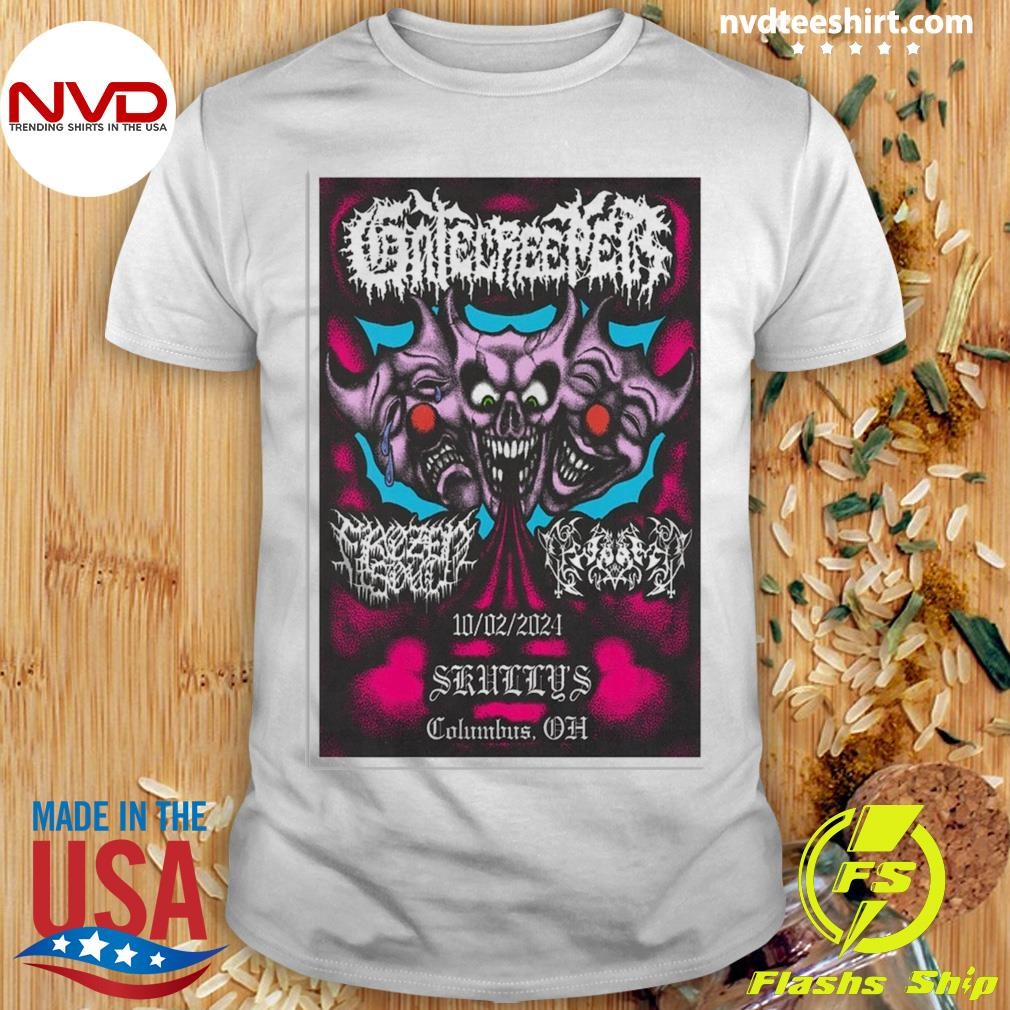 Gatecreeper Oct 2 2024 Skully's Music Diner In Columbus OH Poster Shirt