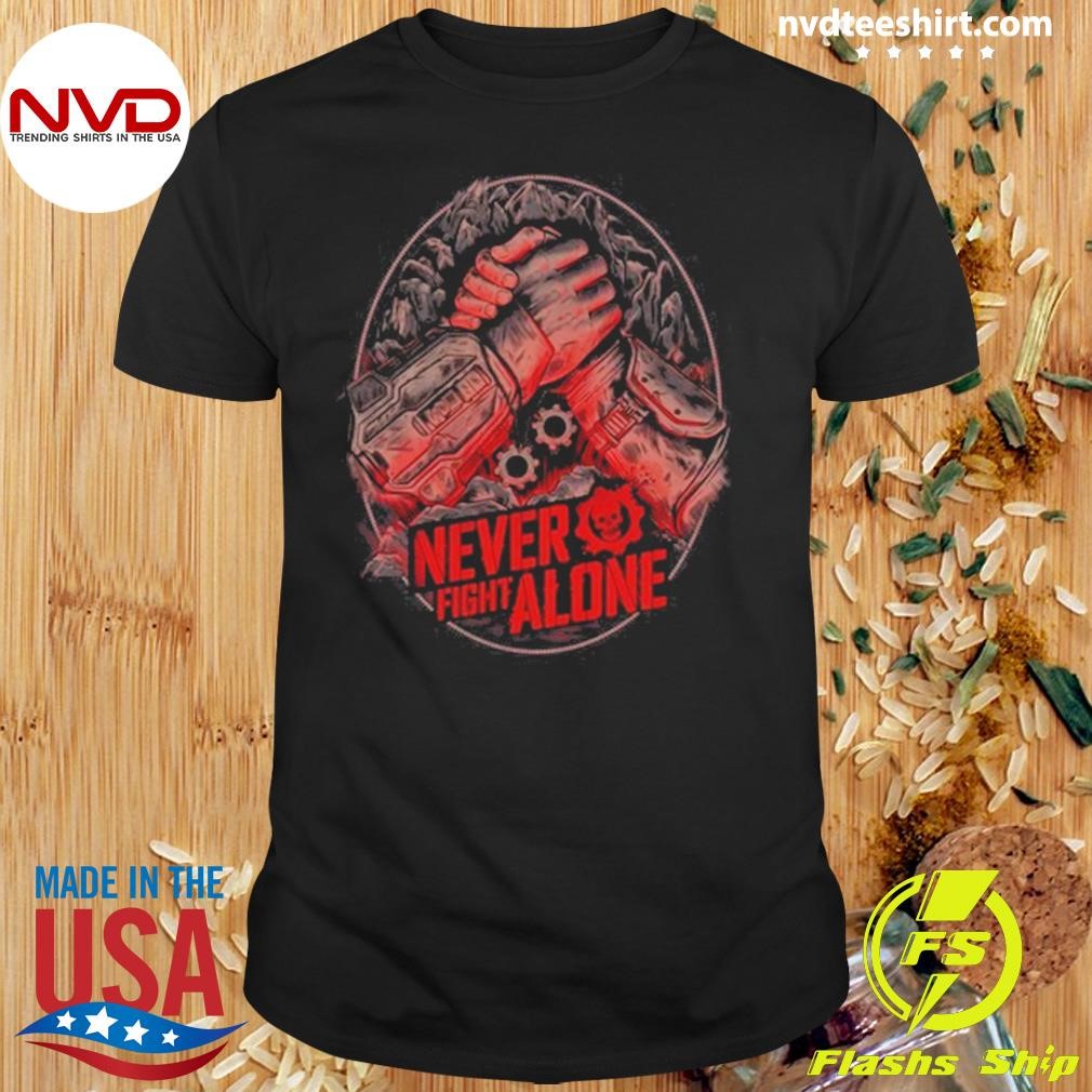 Gears of War Never Fight Alone Shirt