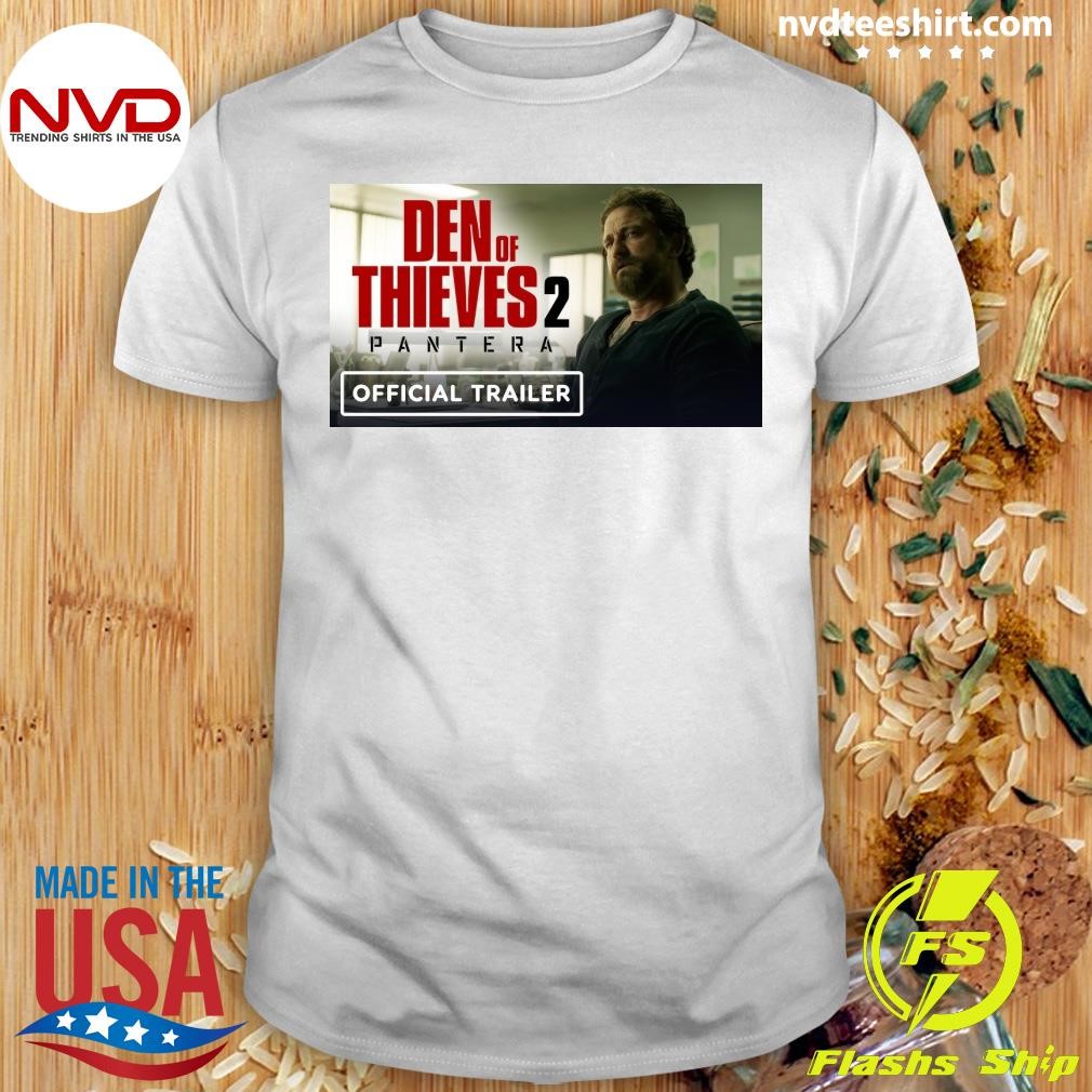 Gerard Butler Den Of Thieves 2 Pantera Shirt