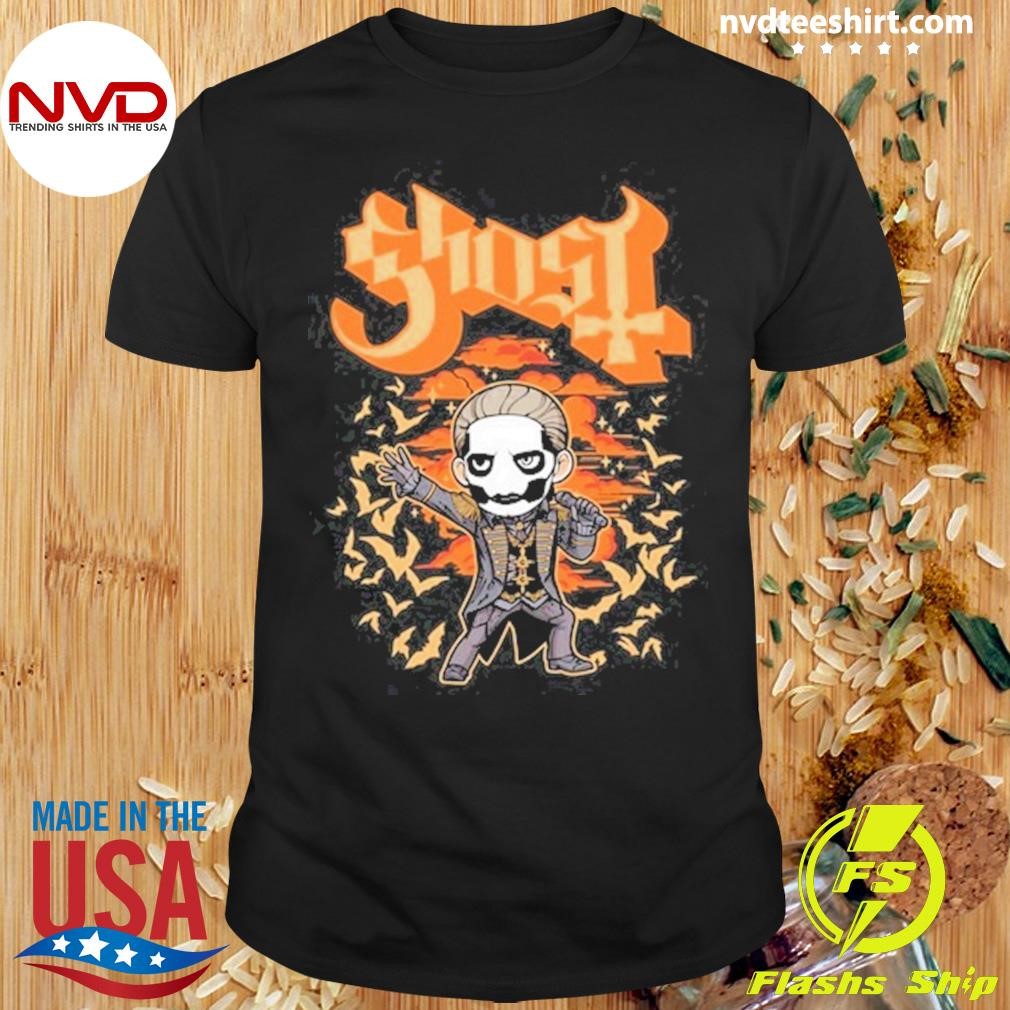 Ghost Orange Bat Toddler Shirt