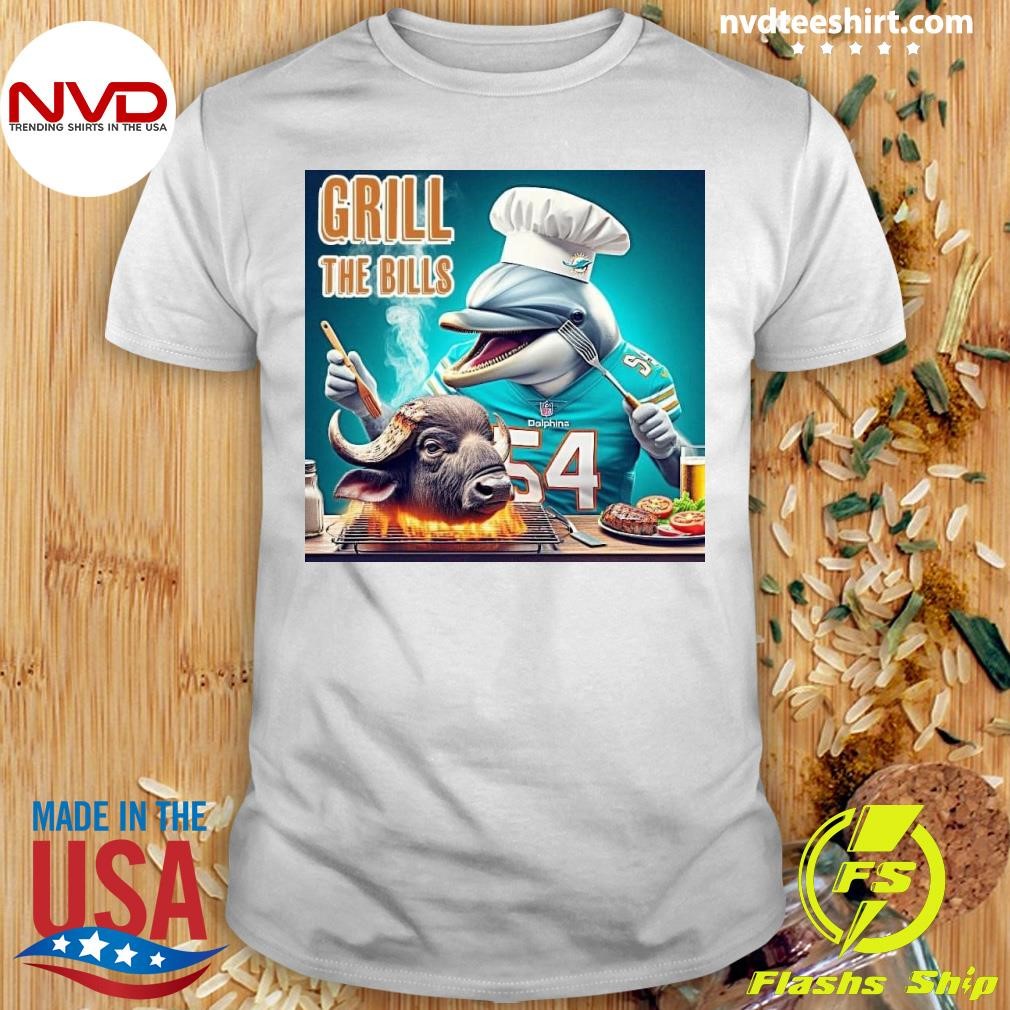 Grill The Bills Dolphin And Cow Shirt