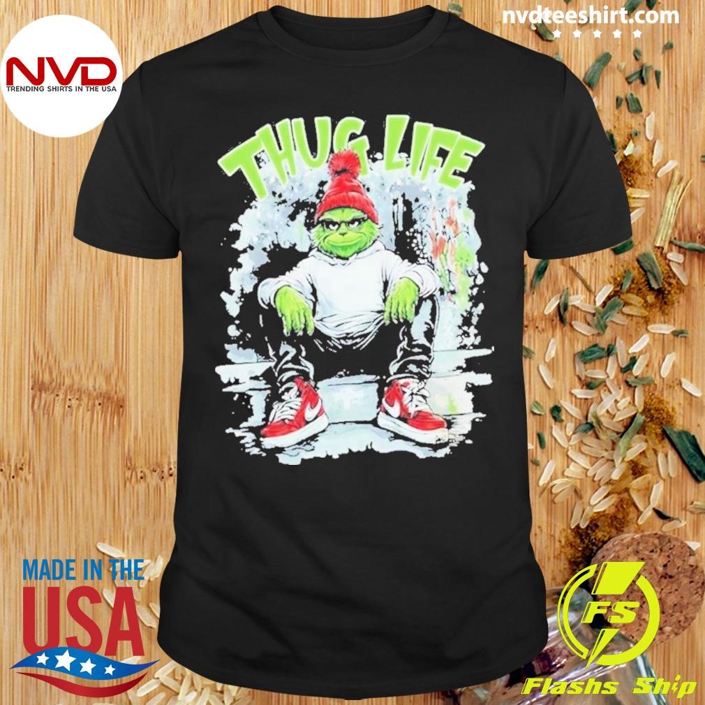 Grinch Thug Life Ready For The Halloween And Christmas 2024 Shirt