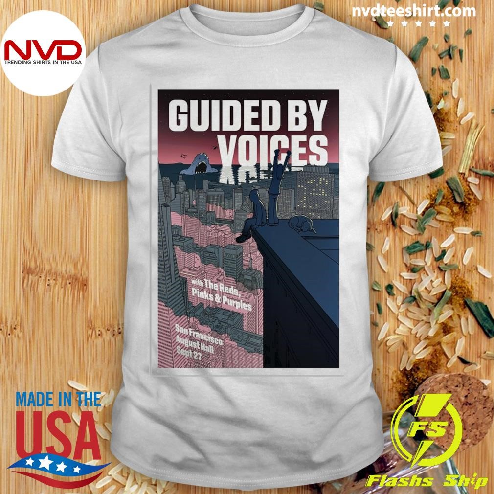 Guided By Voices August Hall San Francisco, CA September 27 2024 Tour Shirt