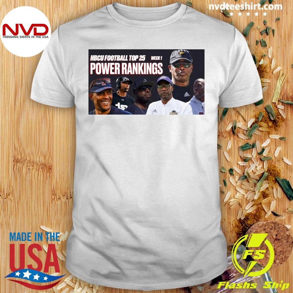 HBCU Football Top 25 Power Ranking Shirt