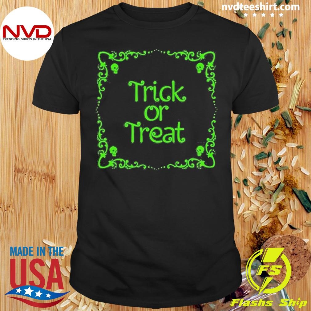 Halloween Slime Green Trick or Treat 2024 Shirt