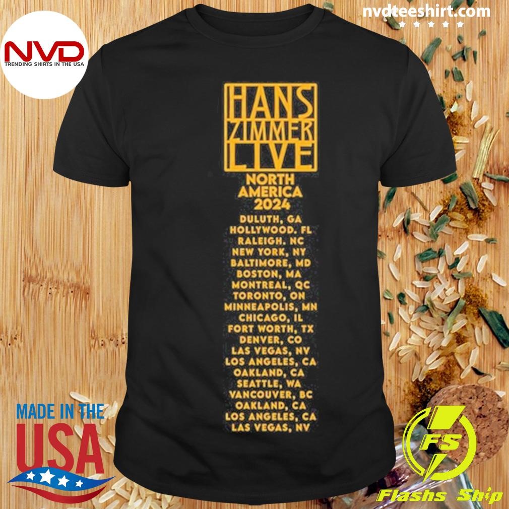 Hans Zimmer Live Admat North America Tour 2024 Artist Shirt