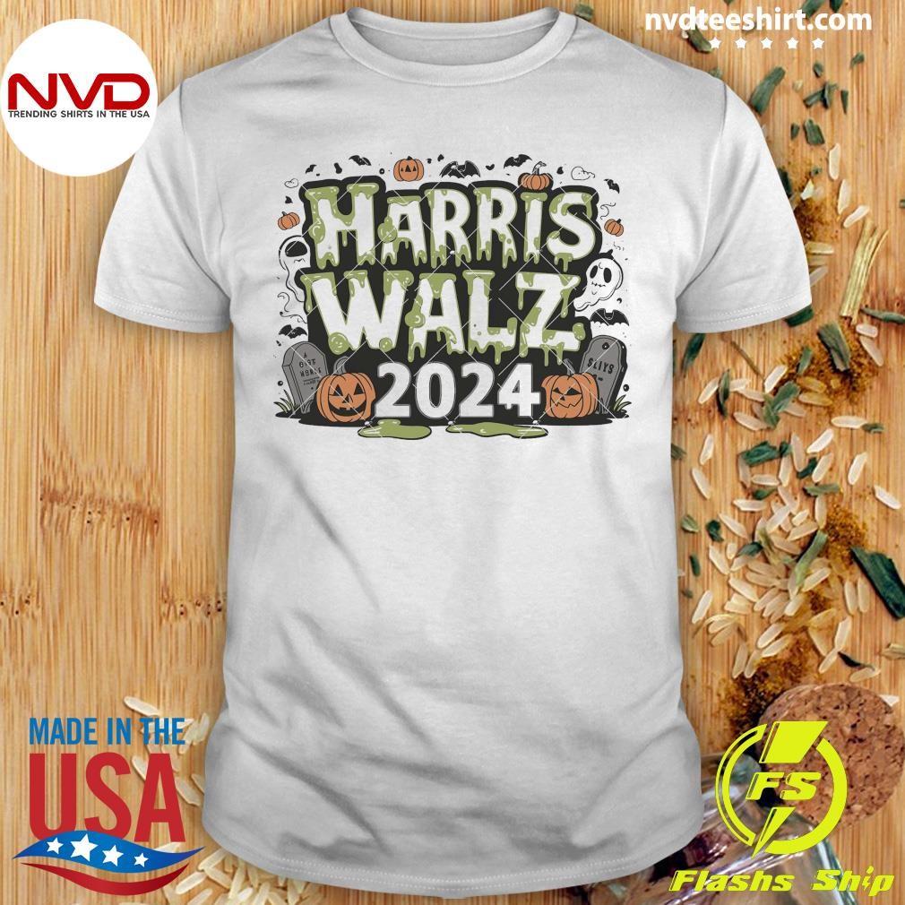 Harris Walz 2024 Yard Halloween Shirt