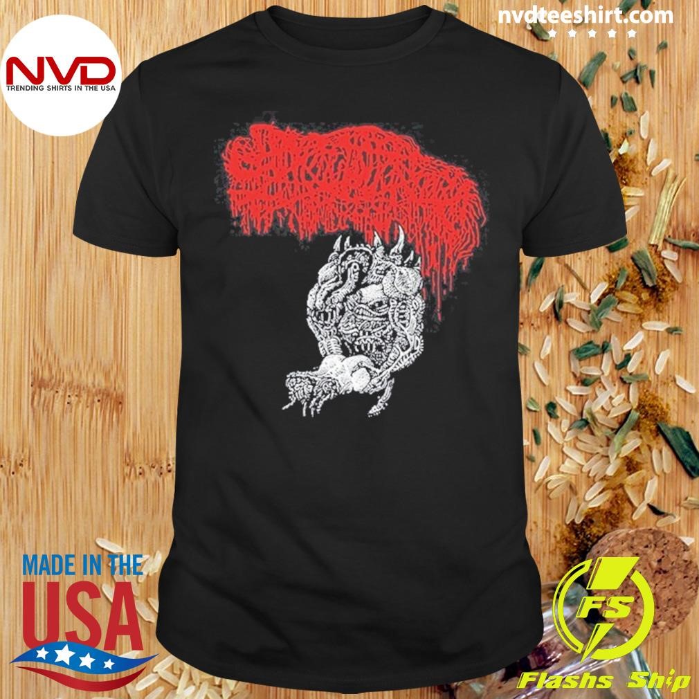 Holy Mountain Printing Sanguisugabogg Necro Bang Shirt