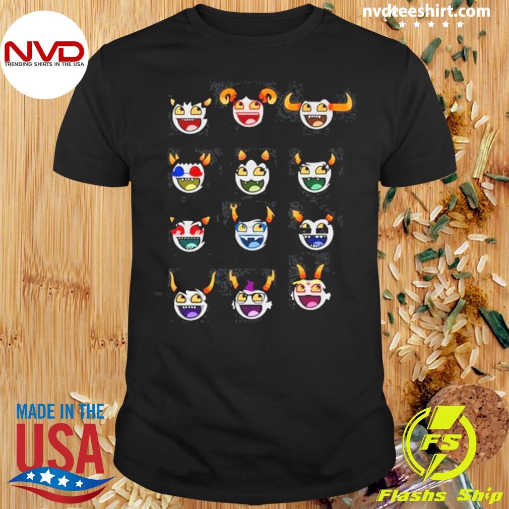 Homestuck Troll Awesome Smiley Icons Shirt