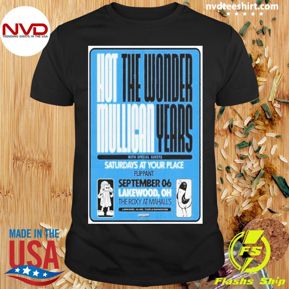 Hot Mulligan & The Wonder Years In Lakewood, Oh On September 6 2024 Poster Shirt