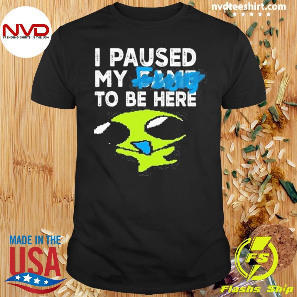 I Paused My Flug To Be Here 2024 Shirt