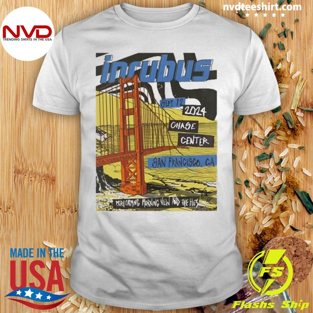 Incubus Tour San Francisco, CA Chase Center Sept 12 2024 Shirt