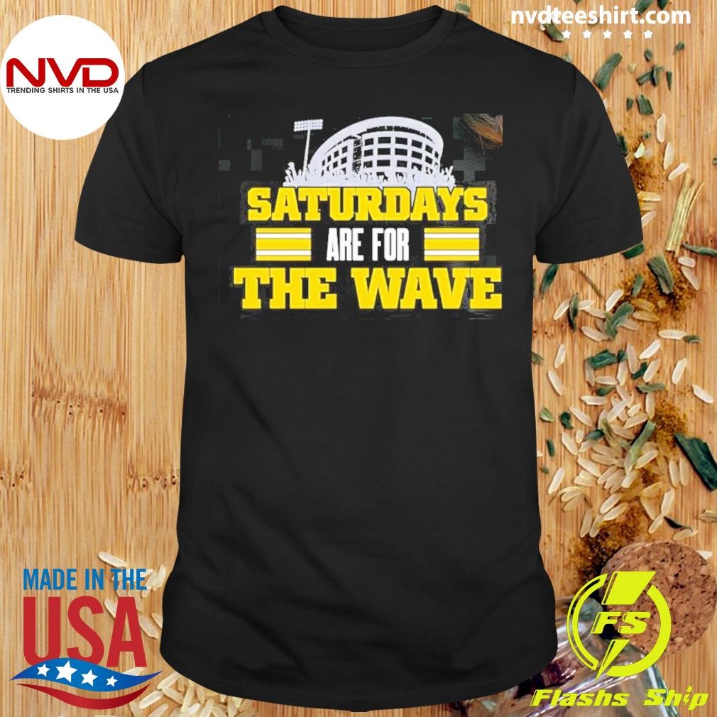 Iowa Hawkeyes Saturdays Are For The Wave Shirt