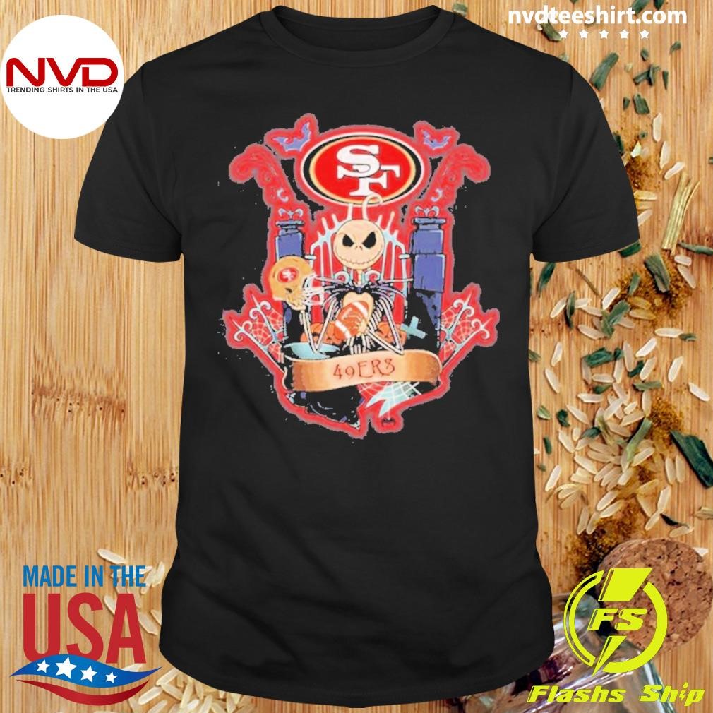 Jack Skellington 49ers San Francisco Halloween 2024 Shirt