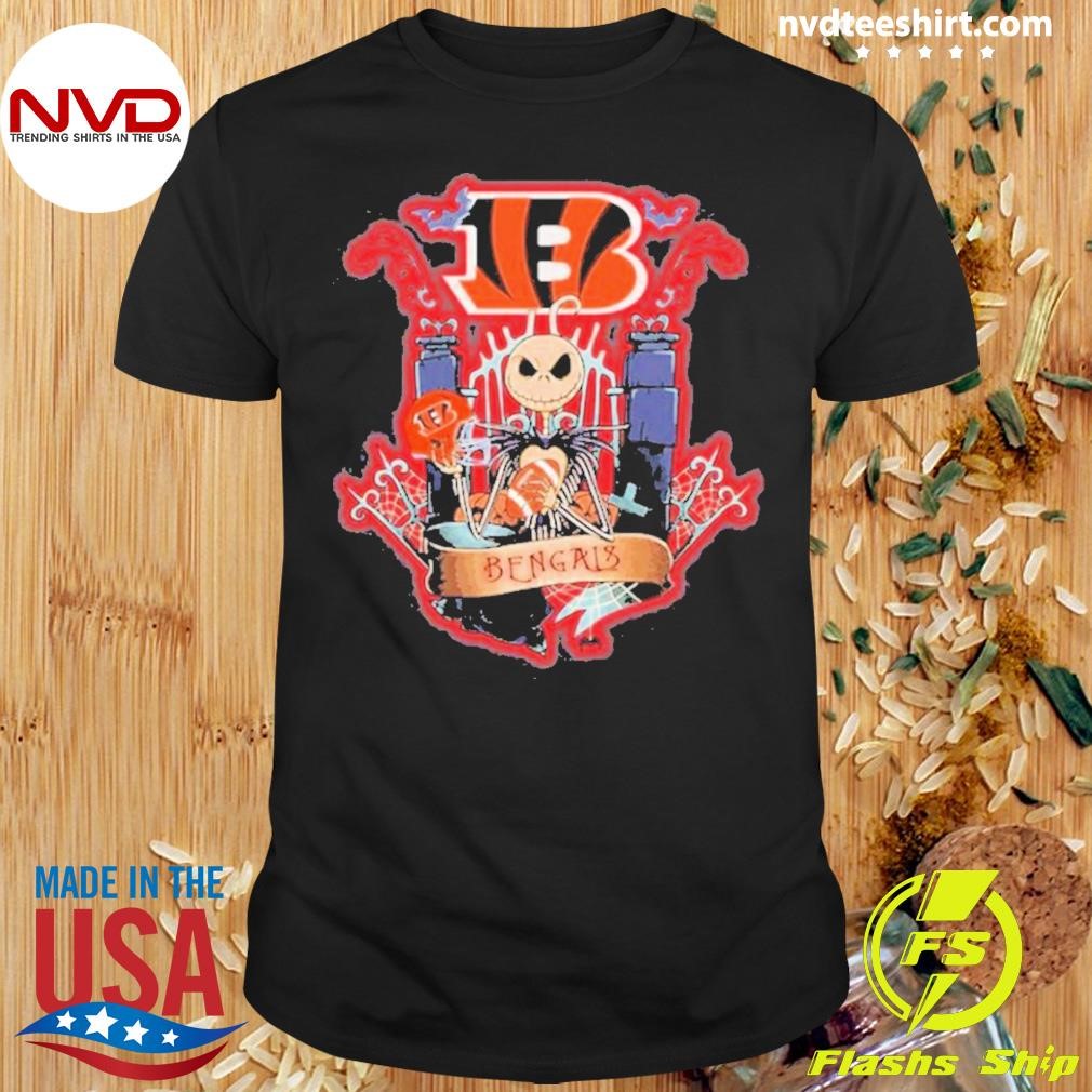 Jack Skellington Bengals Halloween 2024 Shirt