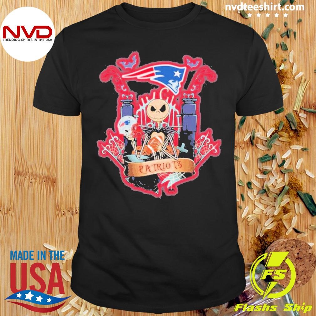 Jack Skellington Patriots Halloween 2024 Shirt