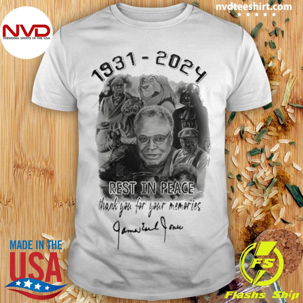 James Earl Jones 1931-2024 Rest In Peace Thank You For The Memories 3D Shirt