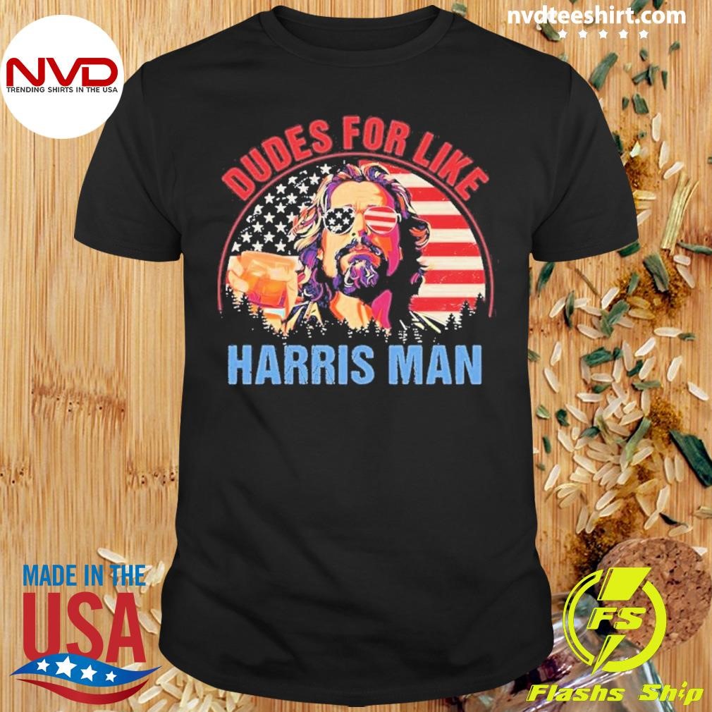 Jesus Dudes For Like Harris Man Funny Presidential Debate 2024 Shirt