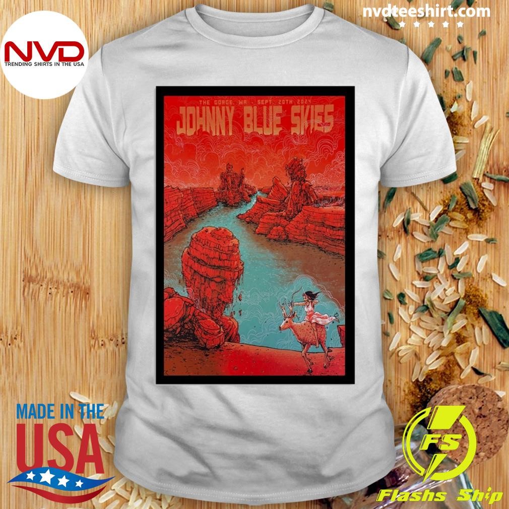 Johnny Blue Skies The Gorge Amphitheatre Quincy, WA September 20, 2024 Tour Shirt