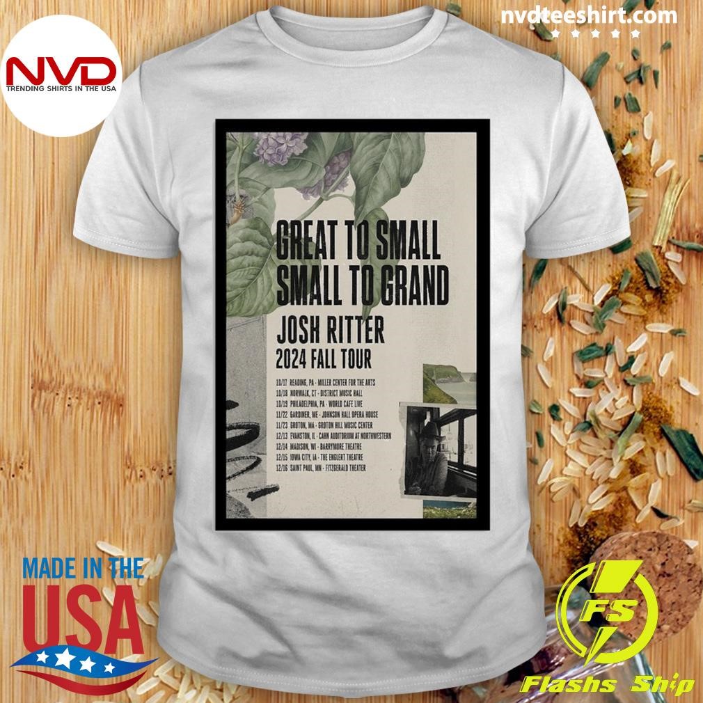 Josh Ritter 2024 Fall Tour Poster Shirt