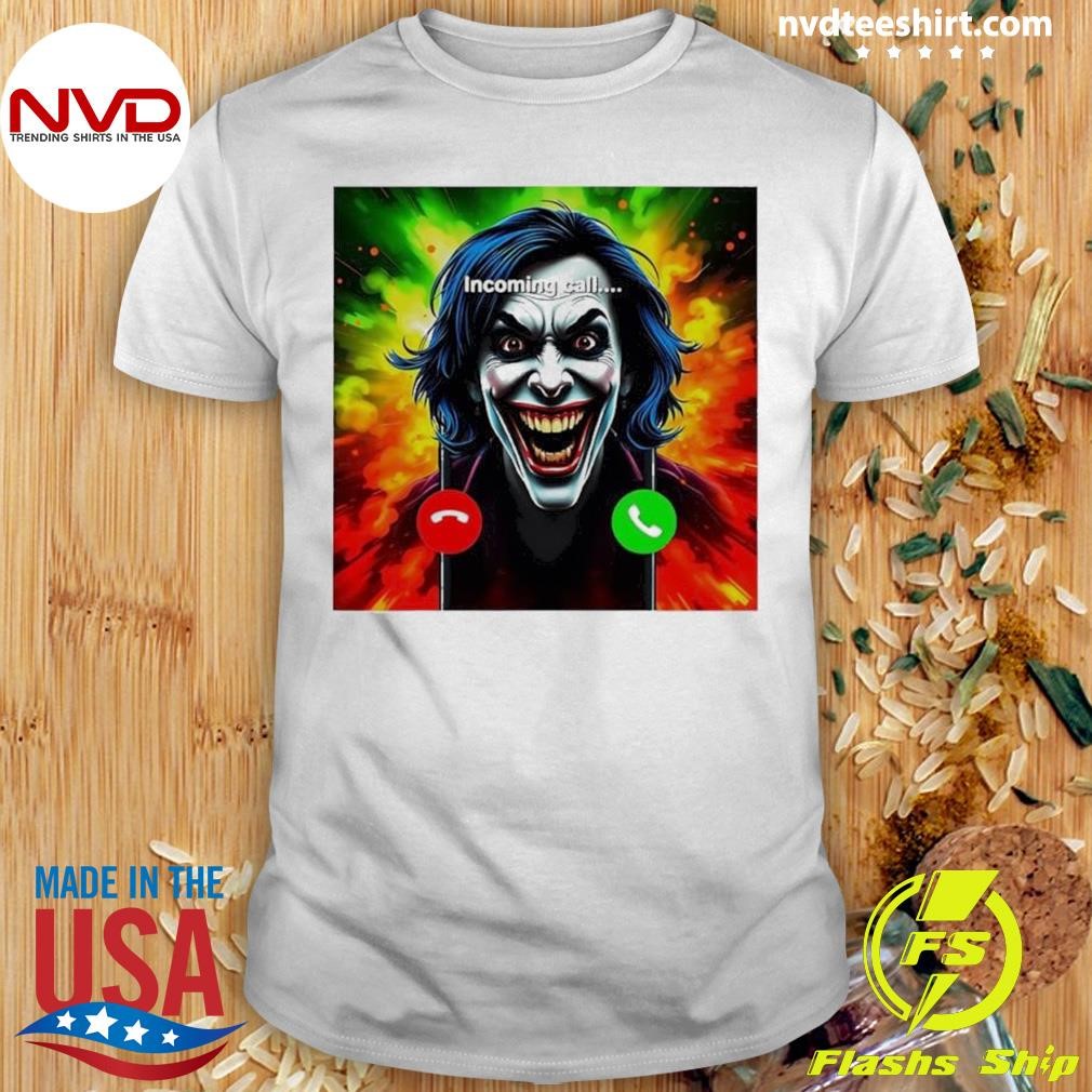 Kamala 2024 Horror Incoming Call From Evil Jonkler Halloween Shirt