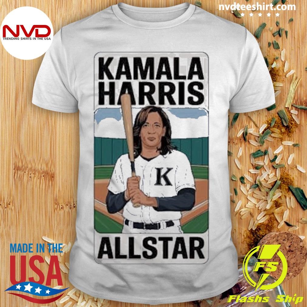 Kamala Harris – All Star Baseball Card Shirt