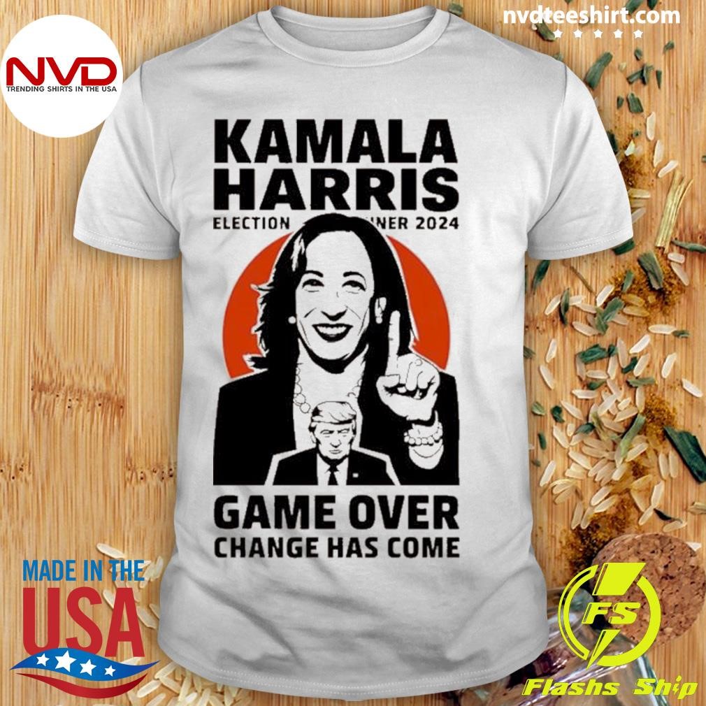 Kamala Harris Change Has Come Game Over Shirt