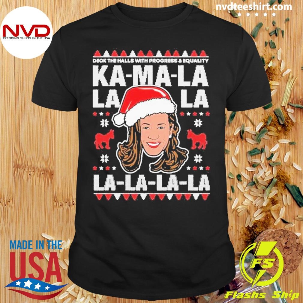 Kamala Harris Deck The Halls Ugly Christmas 2024 Shirt