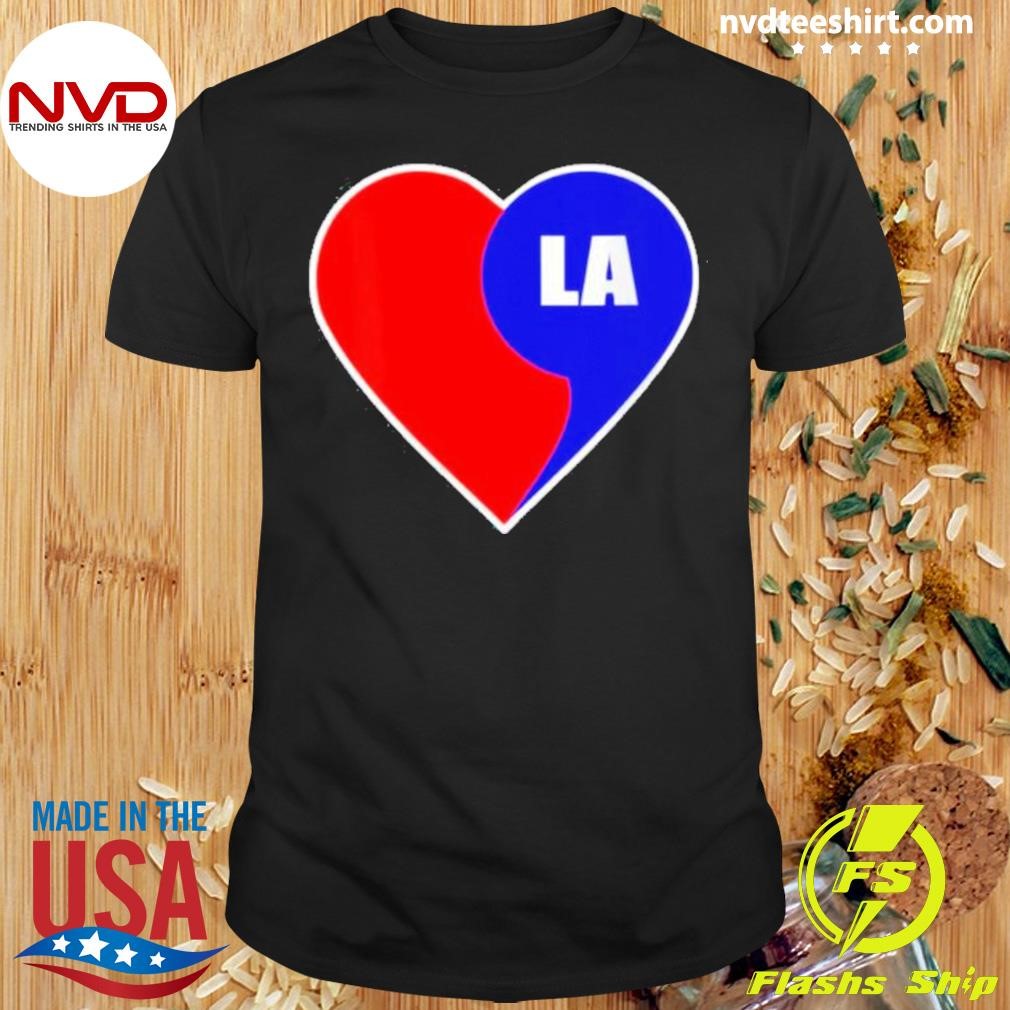 Kamala Harris Heart Comma La Large Graphic Political Shirt