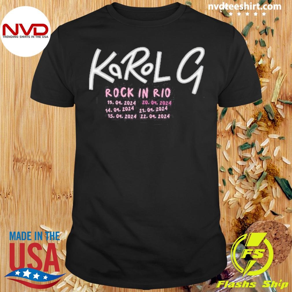 Karol G Rock In Rio Concert Tour Shirt