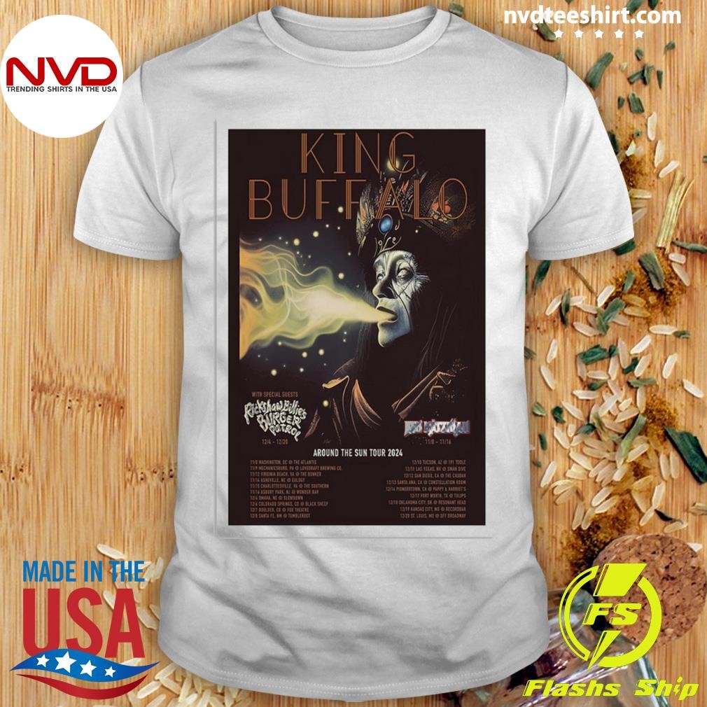 King Buffalo Around The Sun Tour 2024 Shirt