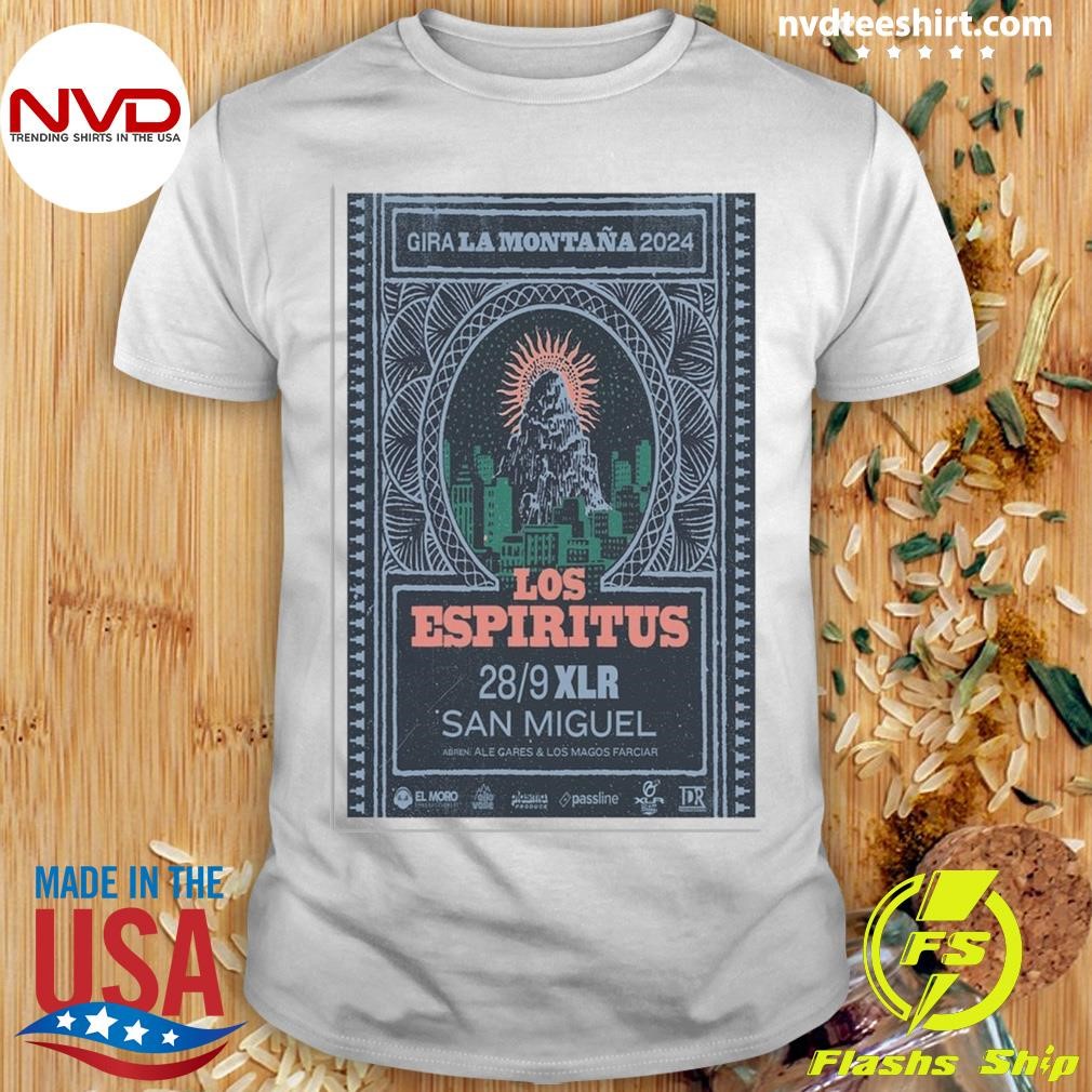 Los Espiritus September 28 2024 XLR Club in San Miguel Argentina Tour Shirt