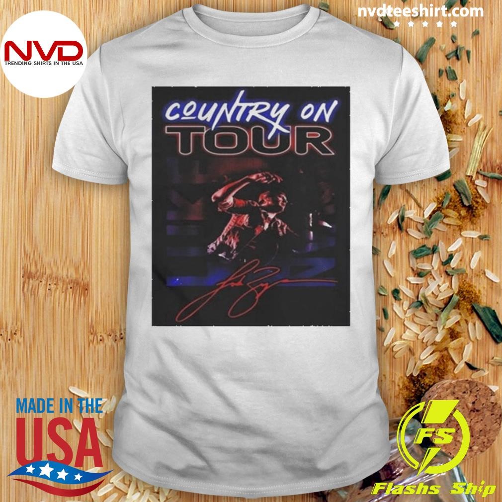 Luke Bryan Country On Tour 2024 Fan Signature Wall Shirt