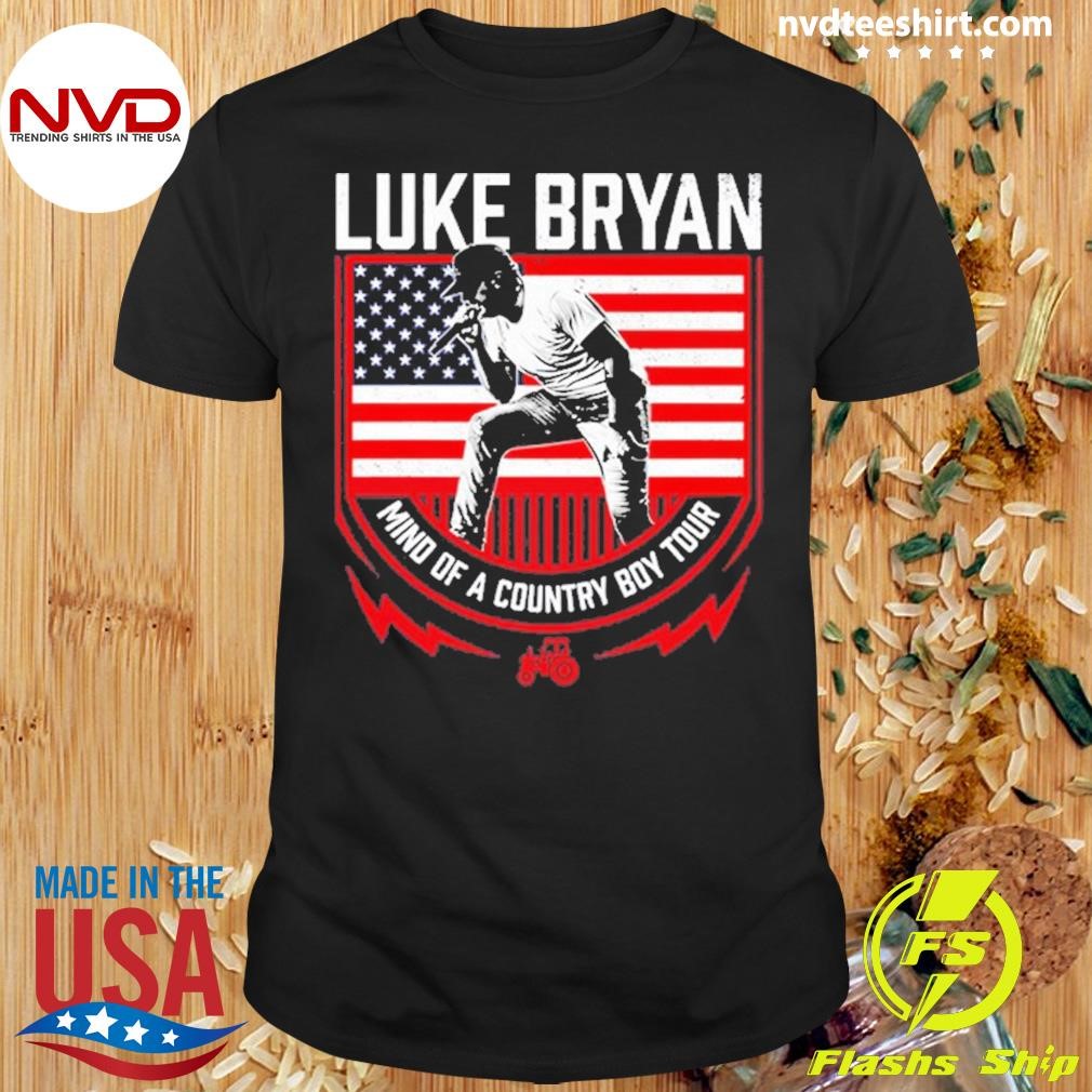 Luke Bryan Mind Of A Country Boy Tour Flag 2024 Shirt