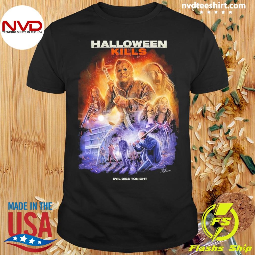 Michael Myers Halloween Kills Evil Dies Tonight Shirt