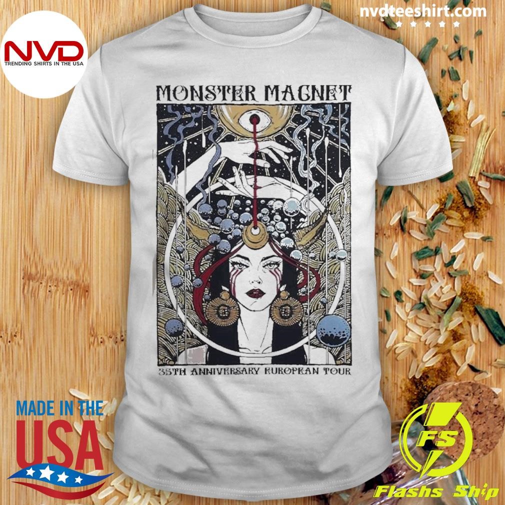 Monster Magnet 35th Anniversary European Tour 2024 Inspired By Aglaea The Grace Of Splendor 2024 Shirt