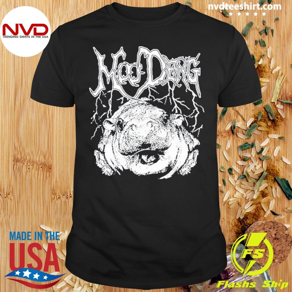 Moo Deng Metal Tee Shirt