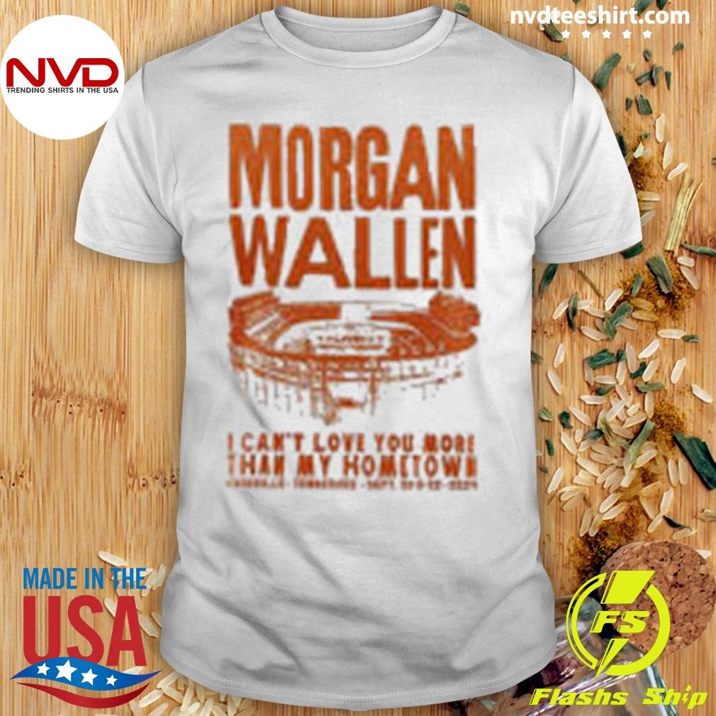 Morgan Wallen Live Knoxville Tennessee Volunteers Football 2024 Shirt