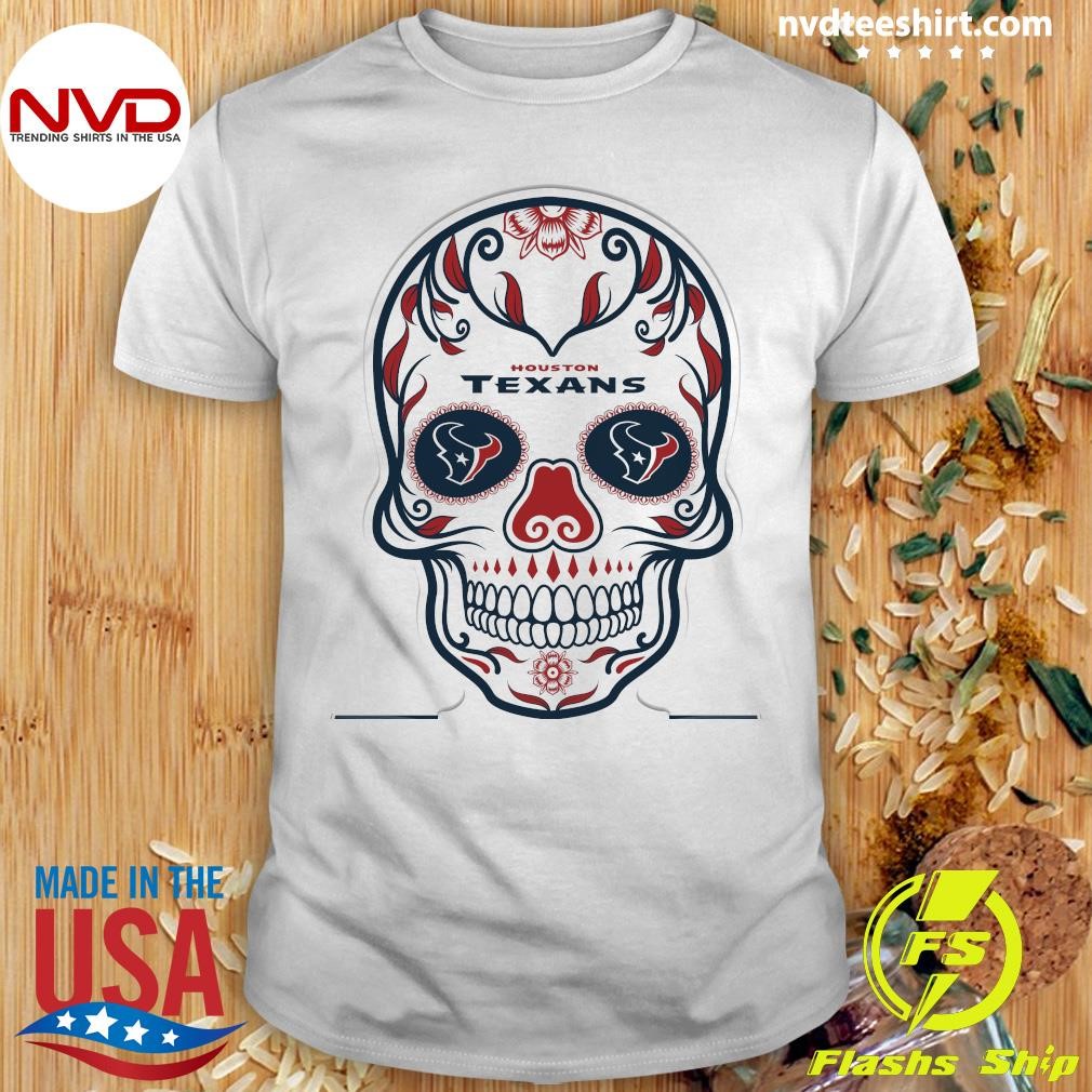 NFL Houston Texans Día De Los Muertos Sugar Skull Standee Shirt