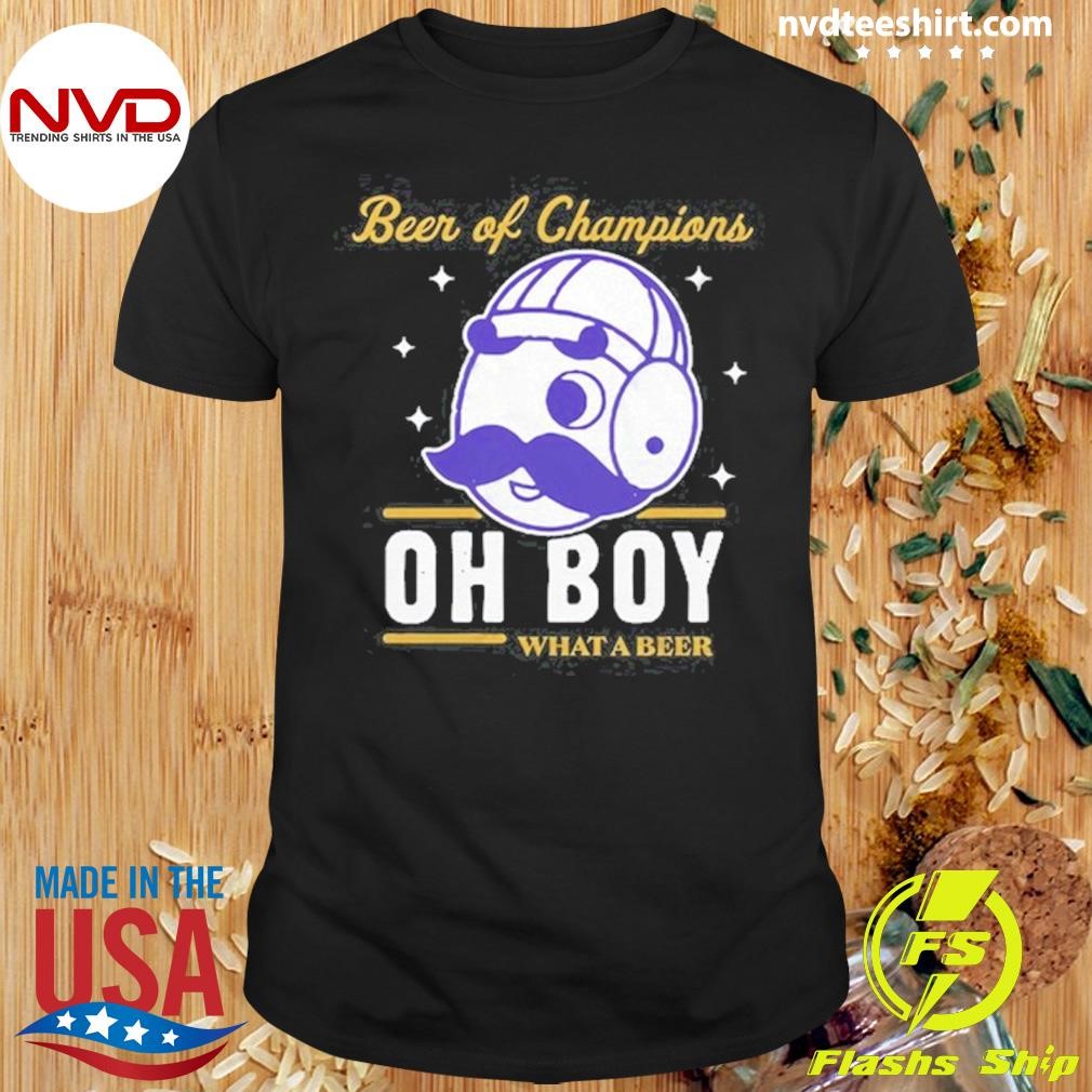 National Bohemian Beer Of Champions 2024 Tee Shirt