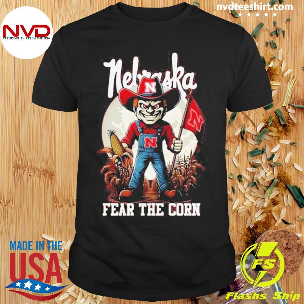 Nebraska Cornhuskers Halloween Fear The Corn Go Big Red Shirt