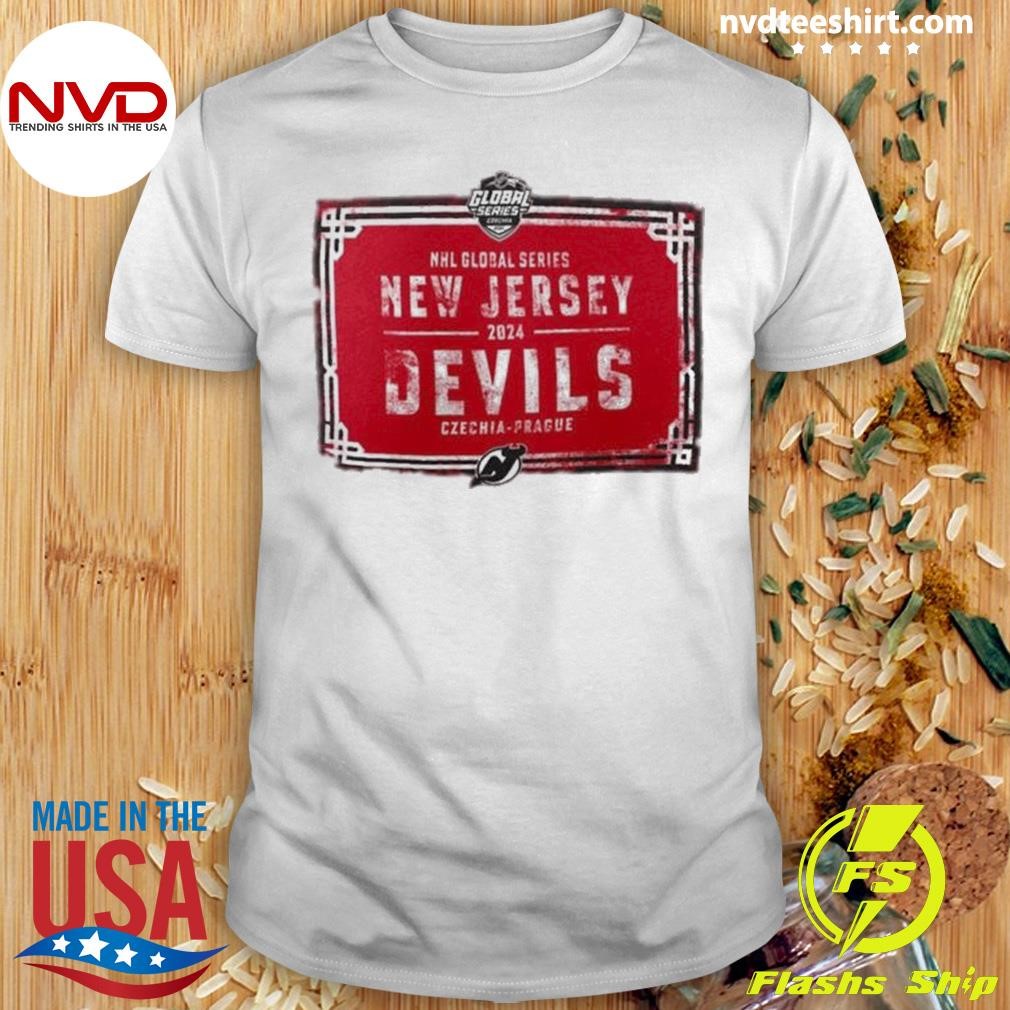 New Jersey Devils 2024 Global Series Hometown To Prague Shirt