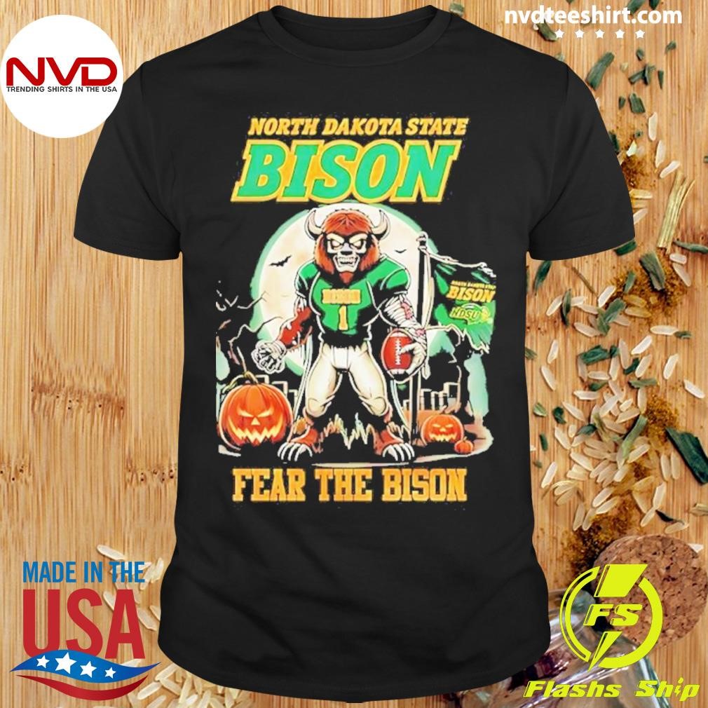 North Dakota State Bison Football Fear The Bison Halloween Shirt