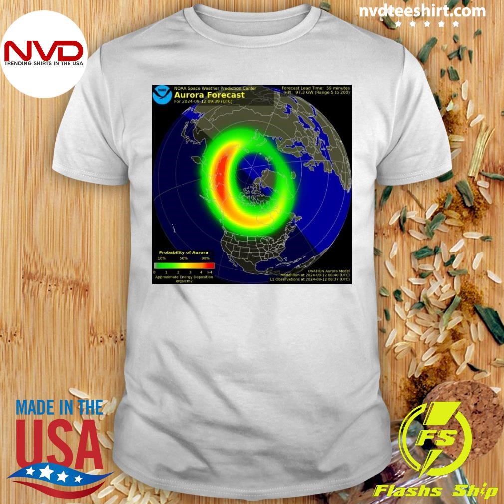 Northern Lights Aurora Borealis Forecast Shirt