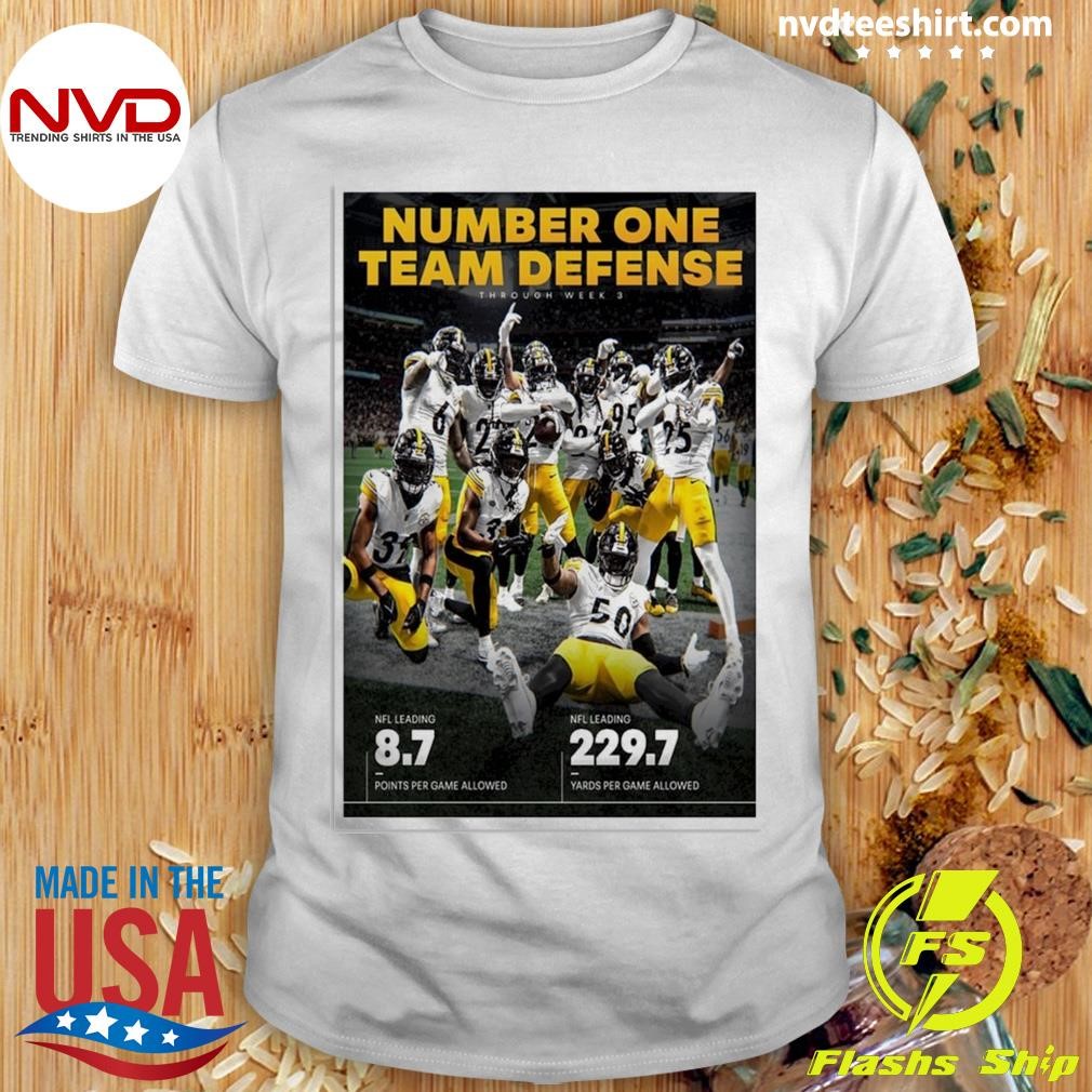 Number One Team Defense Poster Through Week 3 Shirt